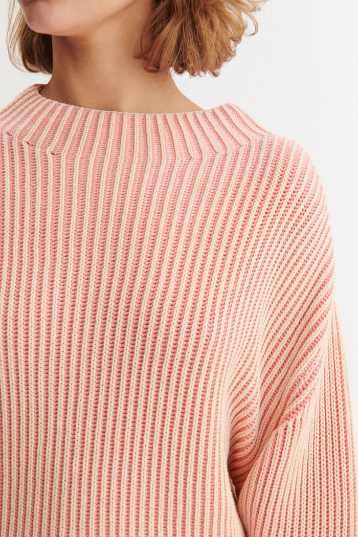 Basic Apparel Winie 2 Colored Sweaters 773 Conch shell / birch